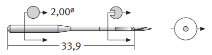 Игла Schmetz 134 (R) SERV 7 (135X5 SERV 7, DBX1 SERV 7, DPX5 SERV 7)