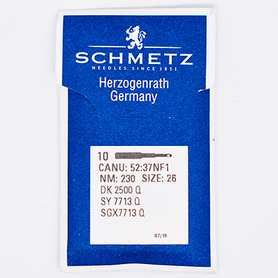 Игла Schmetz DK 2500 Q (DK 2500 Q SERV 1, SGX7713 Q, SGX7713 Q SERV 1, SY 7713 Q, SY 7713 Q SERV 1)
