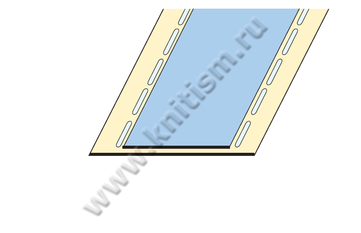 Приспособление для проклейки подкладки пояса брюк на проходных прессах P050H SURUCU