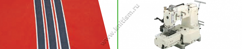 Приспособление "тройной-лампасник" для притачивания лампас с декоративной вставкой (симметрично) для поясных машин E116 SURUCU