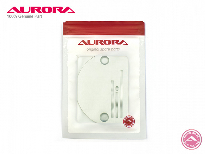 Игольная пластина трёхрядная на прямострочную машину с нижним продвижением (для рейки 11Т) (средние-тяжёлые материалы) (арт. B26) Aurora