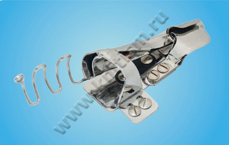 Приспособление "Шов в замок" с прокладываением декоративной окантовки с кантом (тесьмы) для 2-игольных машин цепного стежка с П-образной платформой G322B SURUCU