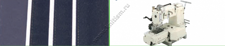 Приспособление для притачивания двойных декоративных лент на поясных машинах E119A SURUCU