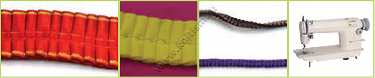 Приспособление для настрачивания ленты со складками для прямострочных машин и машин цепного стежка S712 SURUCU