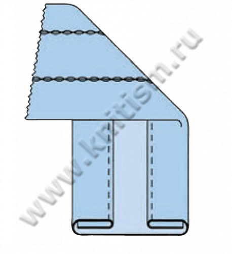Приспособление"изготовление шторной тесьмы" для 2-х игольных машин цепного стежка N601 SURUCU