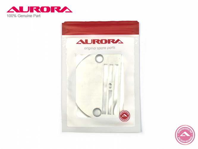 Игольная пластина четырёхрядная на прямострочную машину с нижним продвижением (для рейки H26) (тяжёлые материалы) (арт. Н26) Aurora