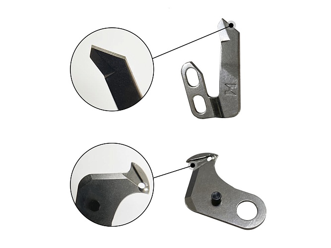 Комплект ножей обрезки нити Strong H 110-40052 и D2406-555-D0H для прямострочных промышленных машин Juki DDL-8700-7 (все подклассы) 
