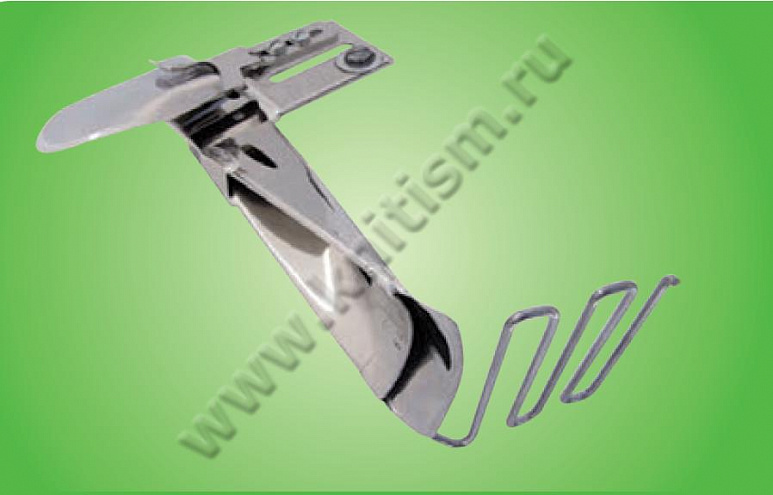 Приспособление "притачивание окантовки снизу одновременно с подгибкой" для плоскошовных машин с плоской платформой T155D SURUCU