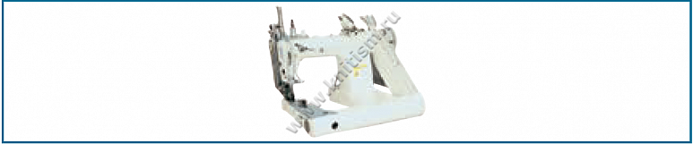 Приспособление "Шов в замок" с прокладываением декоративной окантовки для 2- игольных машин цепного стежка с П-образной платформой G322A SURUCU