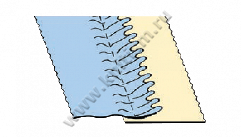 Приспособление "настрачивание тесьмы в сбоку" прямострочной машине с верхним дифференциалом (установка сверху) T169D SURUCU