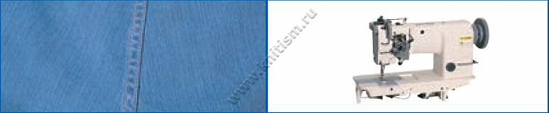 Приспособление для выполнения операции "Шов в замок" на двухигольных машинах P018 SURUCU