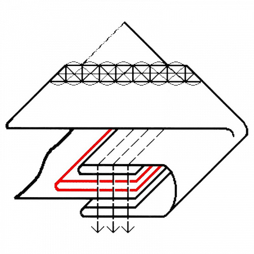 Окантователь на распошив. тип. KHF 57BPP 1-5/8"--1/2 (арт. KHF57BPP 1-5/8-1/2)