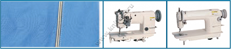 Подгибка с притачиванием декоративной окантовки для прямострочных и 2-х игольных машин челночного стежка G329 SURUCU