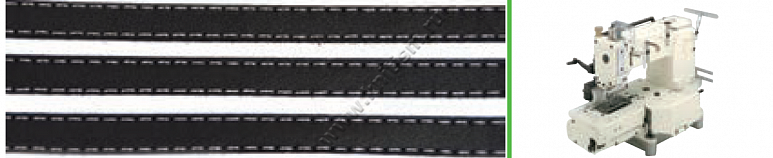 Приспособление "тройной направитель" для притачивания тесьмы на поясных машинах E114A SURUCU