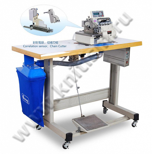 Прямой привод и комплект пневматического оборудования обрезки нити, подъема лапки и вытяжки обрези для оверлоков GMD1-GTC-8-P GRAND