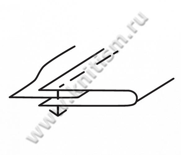 Окантователь 2 сложения на рукавную машину KHF-26