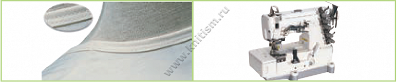 Приспособление "окантовка в 1,5 сложения" открытый срез на изнанке для плоскошовных машин C215 SURUCU