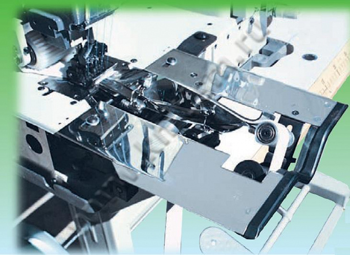 Приспособление для изготовления эластичного пояса спортивных брюк на 4-х игольных машинах с цилиндрической платформой E101 SURUCU