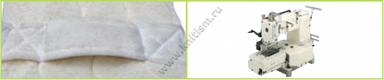Приспособление для изготовления ручки матраца на многоигольных поясных машинах Y408 SURUCU
