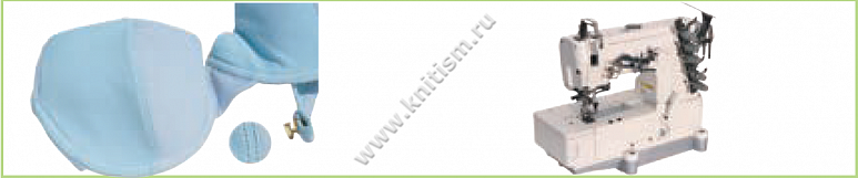 Приспособление "стачивание внахлест с погибкой" для плоскошовных машин C227 SURUCU