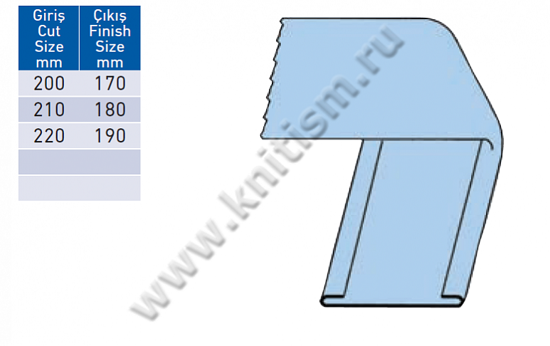 Приспособление для обработки подкладки заднего кармана брюк на проходных прессах P051A SURUCU