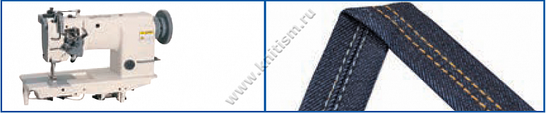 Приспособление для изготовления лямки-вешалки или шлевки встык на 2-х игольной машине P034B SURUCU