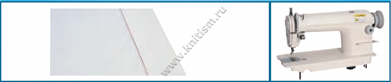 Приспособление для двойной подгибки сверху на прямострочных машинах G307 SURUCU