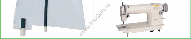 Приспособление" притачивание канта с интервалом" с подгибкой сбоку для прямострочных машин T161 SURUCU