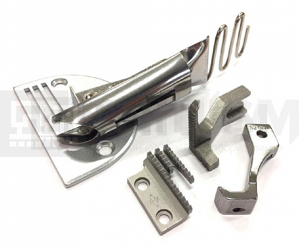 Комплект (лапки-рейка-окантователь) для окантовки плотных материалов (Зев 8мм)