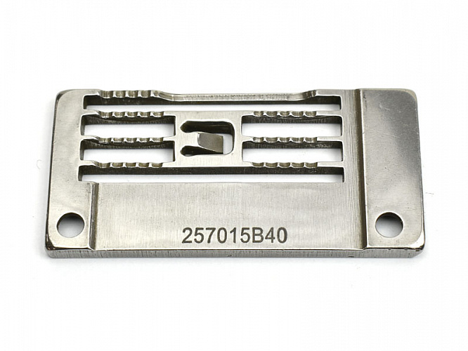 Игольная пластина на плоскошовную машину c плоской платформой (2*4,8 мм)