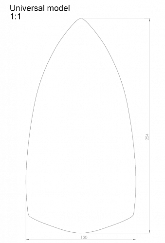 Тефлоновая подошва UNIVERSAL (для бытовых утюгов)