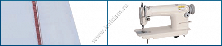 Приспособление "Обработка плечевой кокетки" с прокладыванием тесьмы для прямострочных машин G312 SURUCU