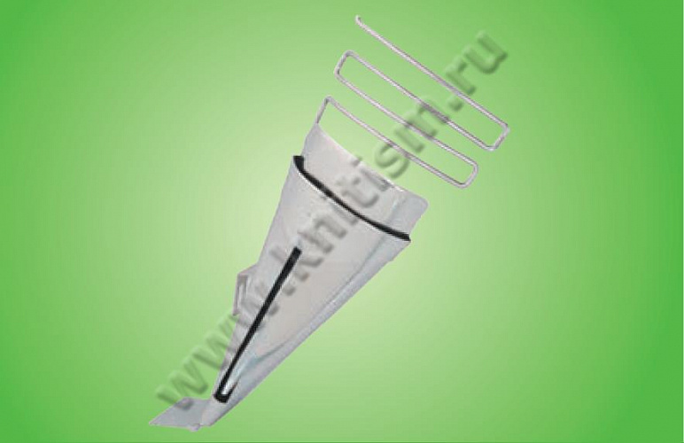 Приспособление для втачивания горловины с присбариванием по спирали на оверлоках с верхним продвижением E126B SURUCU