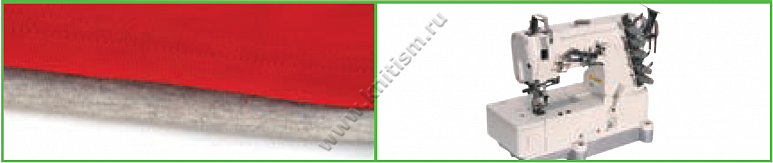 Приспособление для притачивание окантовки снизу нерегулируемое для плоскошовных машин с плоской платформой T155C SURUCU