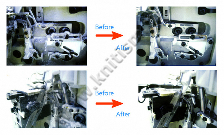 Вытяжка цепочек нитей для оверлоков с утопленным столом GA112-1-D-F-SC GRAND