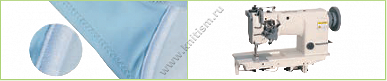 Приспособление "закрывание шва косточки" на 2-х игольной машине C228 SURUCU