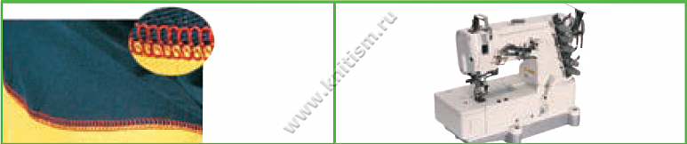 Приспособление "Соединение внахлест" на плоскошовной машине T132 SURUCU