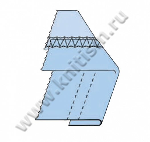 Приспособление "подгибка" регулируемое на плоскошовку с плоской платформой T154C SURUCU