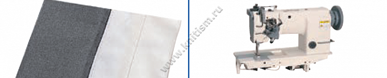 Приспособление для притачивания подкладки пояса брюк на 2-х игольной машине P054 SURUCU