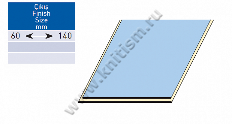 Регулируемое приспособления для дублирования материала на проходном прессе P061 SURUCU