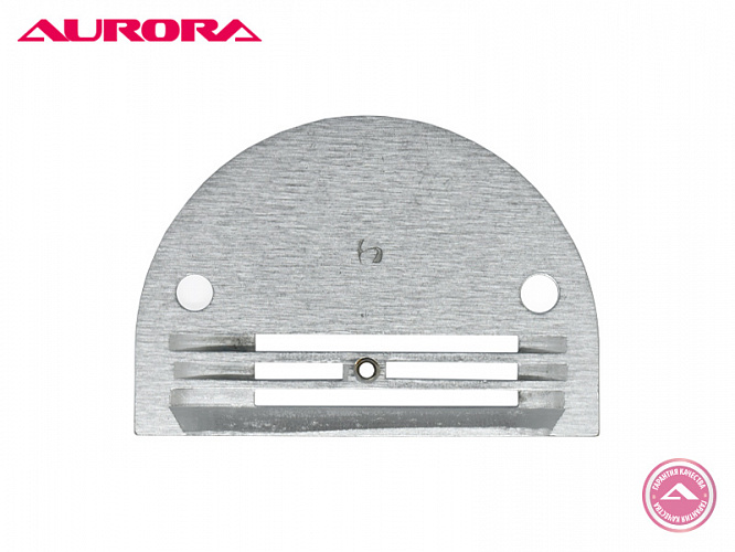 Игольная пластина четырёхрядная на прямострочную машину с нижним продвижением (для рейки E22) (средние материалы) (арт. E22) (арт. E22) Aurora