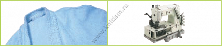 Окантователь низа банных халатов для 4-х игольных поясных машин двойного цепного стежка H502 SURUCU