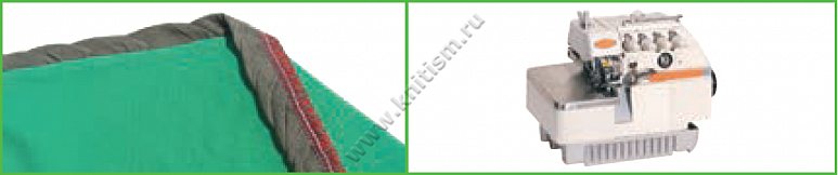 Приспособление для втачивания горловины с присбариванием по спирали на оверлоках с верхним продвижением E126B SURUCU