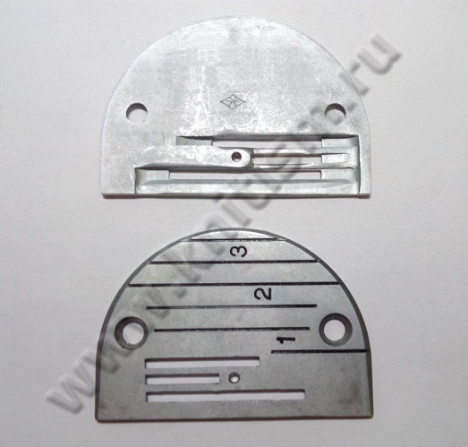 Игольная пластина 3-х рядная для прямострочной машины на легкие и средние материалы GM166-8 подходит к рейке GM165-8