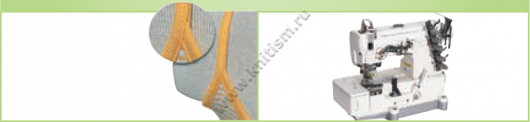 Приспособление "окантовка вдвое" для плоскошовных машин с вырезом в платформе C214 SURUCU