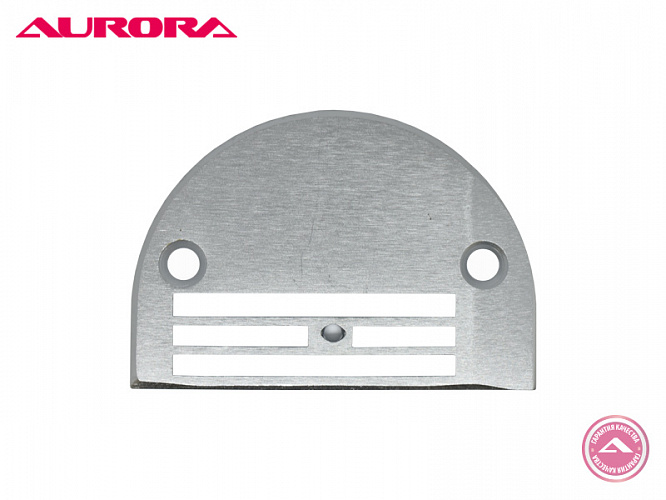 Игольная пластина четырёхрядная на прямострочную машину с нижним продвижением (для рейки H26) (тяжёлые материалы) (арт. Н26) Aurora