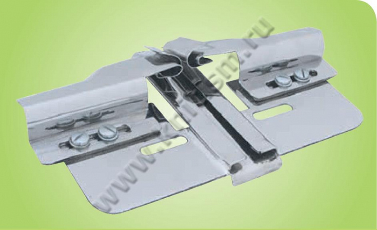 Приспособление для втачивания молнии на многоигольные машины цепного стежка и 2-х игольные машины челночного стежка Y405 SURUCU