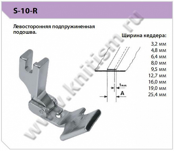 Лапка для настрачивания тесьмы S10R SEWPARTS