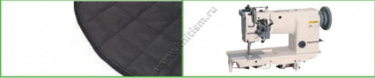 Окантователь в 2 сложения на 2-х игольную машину с плоской платформой T171A SURUCU
