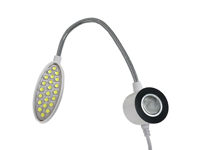 Светильник светодиодный Aurora LED21-M станочный для швейных машин, токарных, сверлильных, заточных станков, тисков и др.